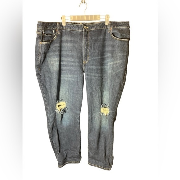 Old Navy Jeans Size 26 High Rise O.G. Straight‎ Secret Smooth Pockets Blue Denim - Picture 1 of 7